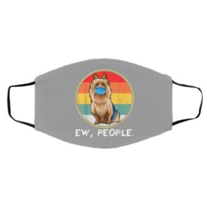 Vintage Ew People Australian Terrier Dog Wearing Face Mask