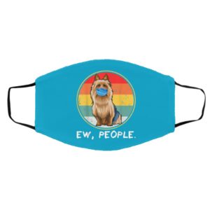 Vintage Ew People Australian Terrier Dog Wearing Face Mask