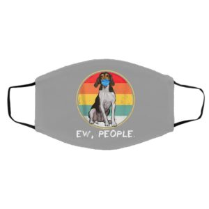 Ew People Treeing Walker Coonhound Dog Wearing Face Mask