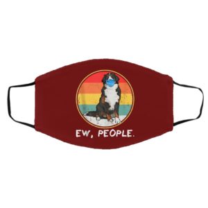 Vintage Ew People Bernese Mountain Dog Dog Wearing Face Mask