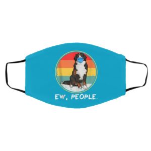 Vintage Ew People Bernese Mountain Dog Dog Wearing Face Mask
