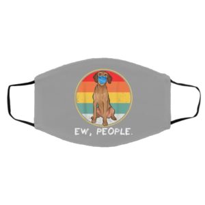 Vintage Ew People Wirehaired Vizsla Dog Wearing Face Mask