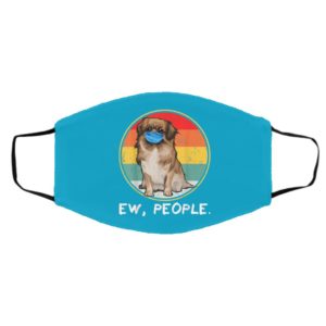 Vintage Ew People Vizsla Dog Wearing Face Mask