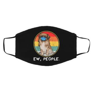 Vintage Ew People Vizsla Dog Wearing Face Mask