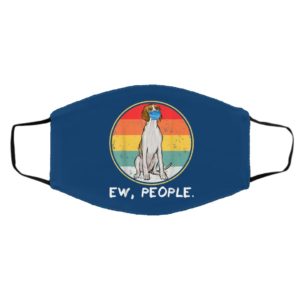 Vintage Ew People Irish Terrier Dog Wearing Face Mask