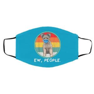 Vintage Ew People Pumi Dog Wearing Face Mask