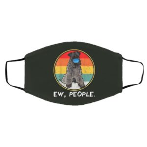 Vintage Ew People Kerry Blue Terrier Dog Wearing Face Mask