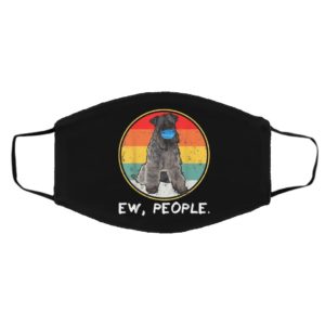 Vintage Ew People Kerry Blue Terrier Dog Wearing Face Mask