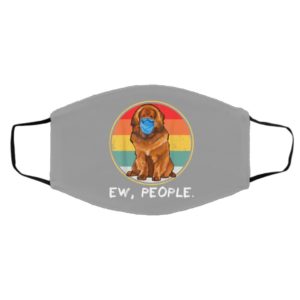 Vintage Ew People Tibetan Mastiff Dog Wearing Face Mask