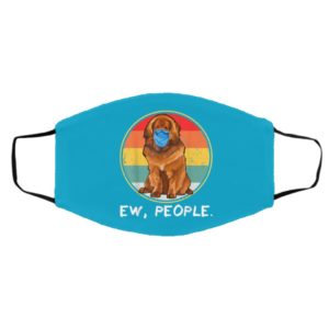 Vintage Ew People Tibetan Mastiff Dog Wearing Face Mask
