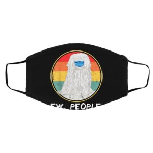 Vintage Ew People Pulik Dog Wearing Face Mask