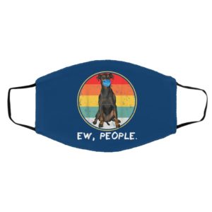 Vintage Ew People Manchester Terrier Dog Wearing Face Mask