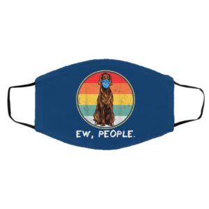 Vintage Ew People Irish Setter Dog Wearing Face Mask