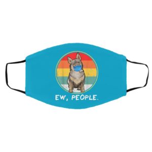 Vintage Ew People Swedish Vallhund Dog Wearing Face Mask