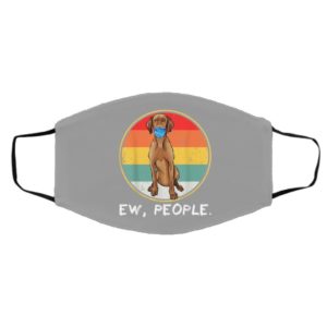 Vintage Ew People Vizsla Dog Wearing Face Mask