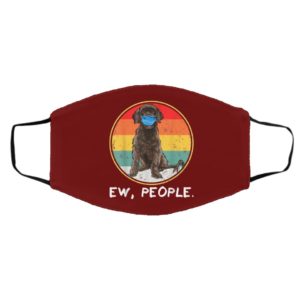 Vintage Ew People Portuguese Water Dog Dog Wearing Face Mask