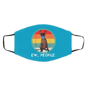 Vintage Ew People Xoloitzcuintli Dog Wearing Face Mask