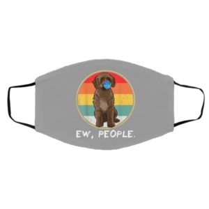 Vintage Ew People Spanish Water Dog Dog Wearing Face Mask