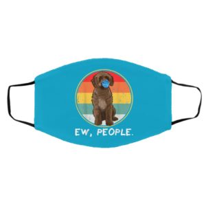 Vintage Ew People Spanish Water Dog Dog Wearing Face Mask