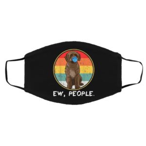 Vintage Ew People Spanish Water Dog Dog Wearing Face Mask
