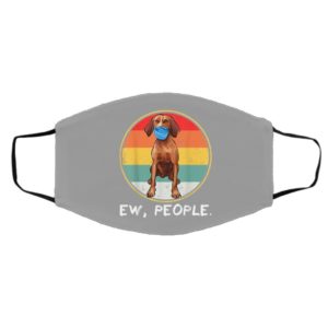 Vintage Ew People Redbone Coonhound Dog Wearing Face Mask