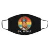 Vintage Ew People Brown Dachshund Dog Wearing Face Mask