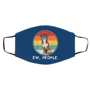 Vintage Ew People Brown Chihuahua Dog Wearing Face Mask
