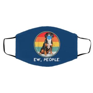 Vintage Ew People Entlebucher Mountain Dog Wearing Face Mask