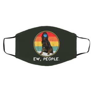 Vintage Ew People Gordon Setter Dog Wearing Face Mask