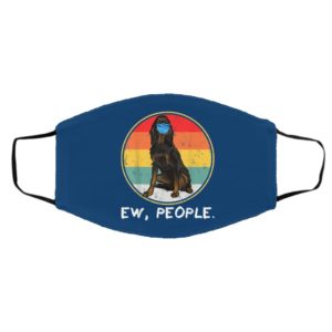 Vintage Ew People Gordon Setter Dog Wearing Face Mask