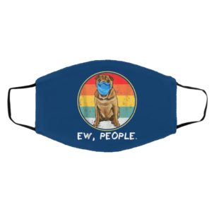 Vintage Ew People Chinese Shar-Pei Dog Wearing Face Mask