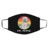 Vintage Ew People Collie Dog Wearing Face Mask
