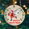 Santa Funny Christmas Ornament – He Knows When Youve Been Drinking Decorative Christmas Ornament