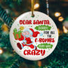 Donald Trump 2020 Decorative Trump Supporter Christmas Ornament