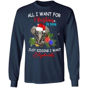 All I Want For Christmas Elephants Ugly Christmas Sweater