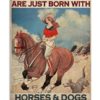 Some Girls Are Just Born With Aloha Spirit In Their Souls Vintage Poster, Canvas