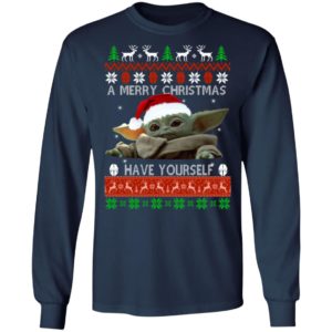 Baby Yoda A Merry Christmas Have Yourself Ugly Christmas Sweater