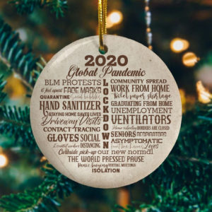 2020 Lock Down Decorative Christmas Ornament – Funny Holiday Gift