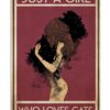 Black Cat Before Coffee I Hate Everyone After Coffee I Feel Good About Hating Everyone Vintage Poster, Canvas