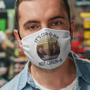 Its Cor-o-na Not Coron-na Harry Potter Wingardium Leviosa Face Mask