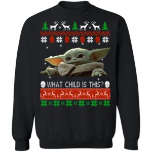Baby Yoda What Child Is This Ugly Christmas Sweater