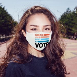 Exercise Your Right To Vote Retro Style Face Mask