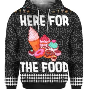Here For The Food 3D Ugly Christmas Sweater Hoodie Here For The Food 3D Ugly Christmas Sweater Hoodie