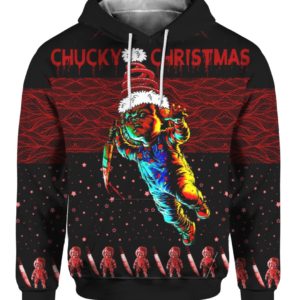Chucky Christmas 3D Ugly Christmas Sweater Hoodie
