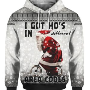 I Got Ho’s in Different Area Codes 3D Ugly Sweater Hoodie