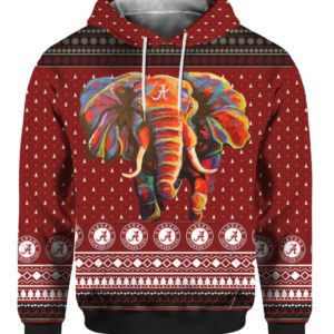 Alabama Crimson Tide Football Christmas 3D Ugly Sweater Hoodie