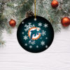 Minnesota Vikings Merry Christmas Circle Ornament