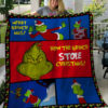 I’m The Grinch Christmas Grinch Fleece Blanket, Sherpa Blanket
