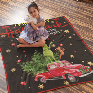 This Is My Hallmark Christmas Movies Watching Blanket Grinch and Dog Fleece Blanket, Sherpa Blanket