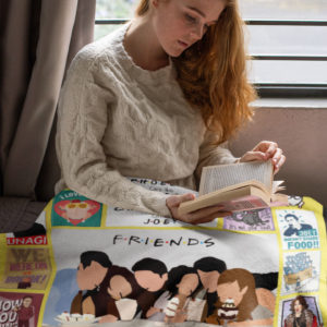 Friends Tv Show American Sitcom Television Series Fleece Blanket, Sherpa Blanket